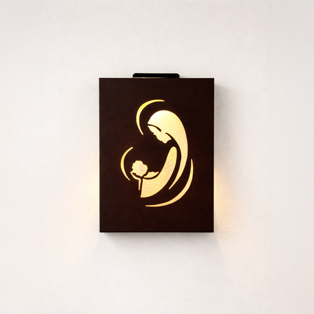 Virgen Solar en Acero Corten