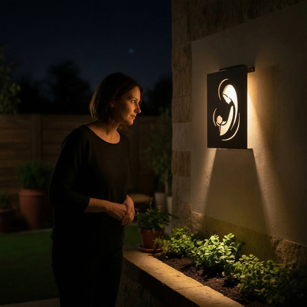 Wireless Illuminated Virgin Mary Wall Art