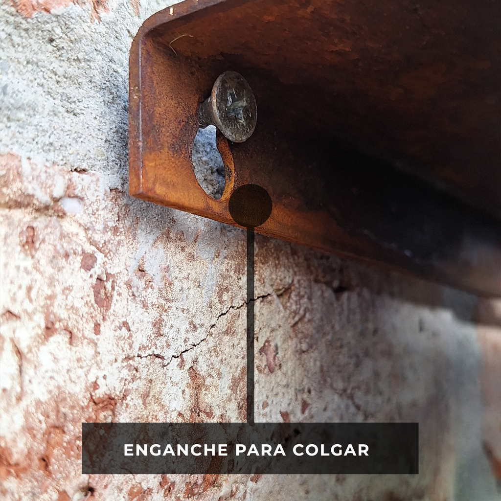 Virgen Solar en acero corten