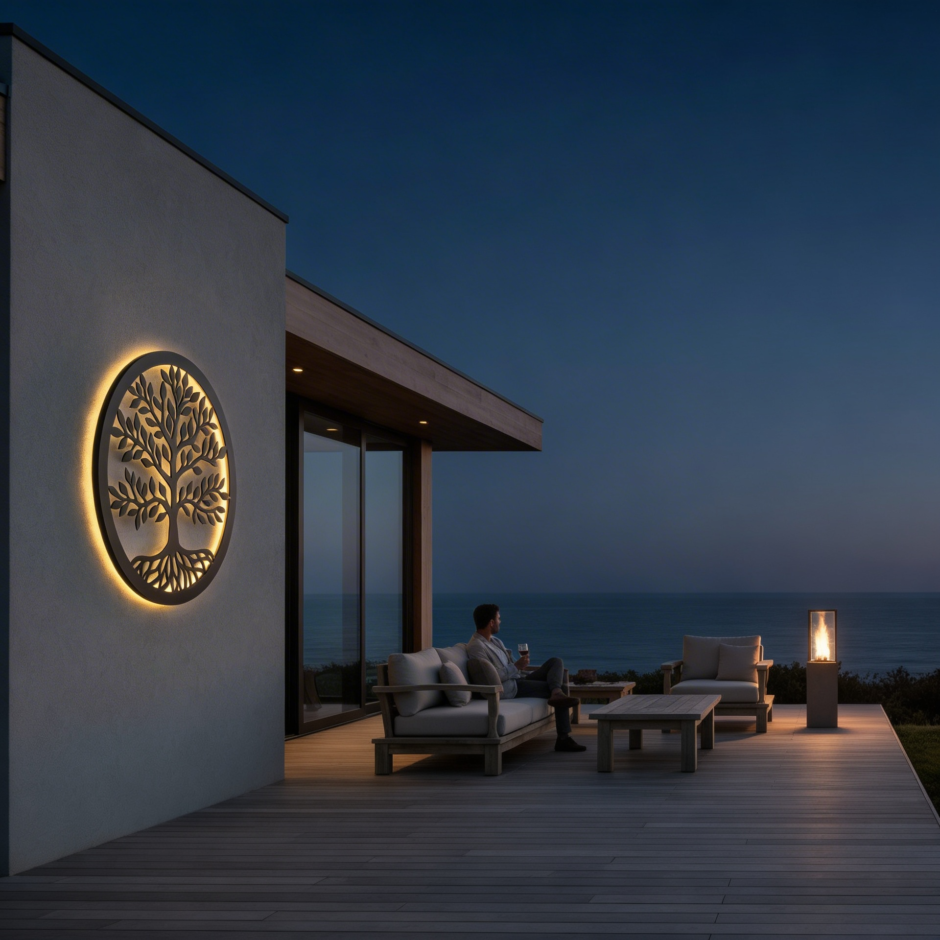 Illuminated Tree of Life Wall Art