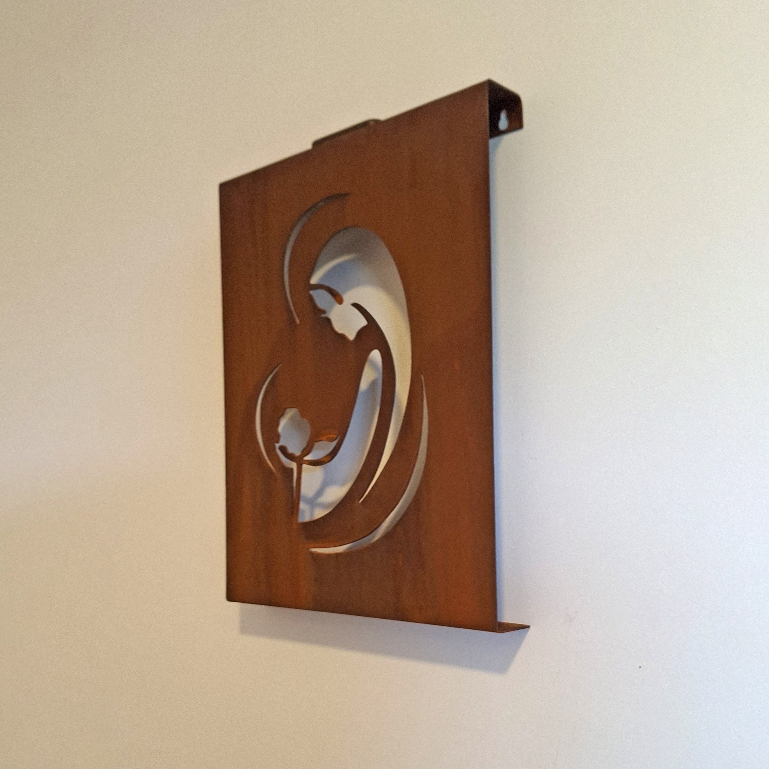 Virgen Solar en acero corten