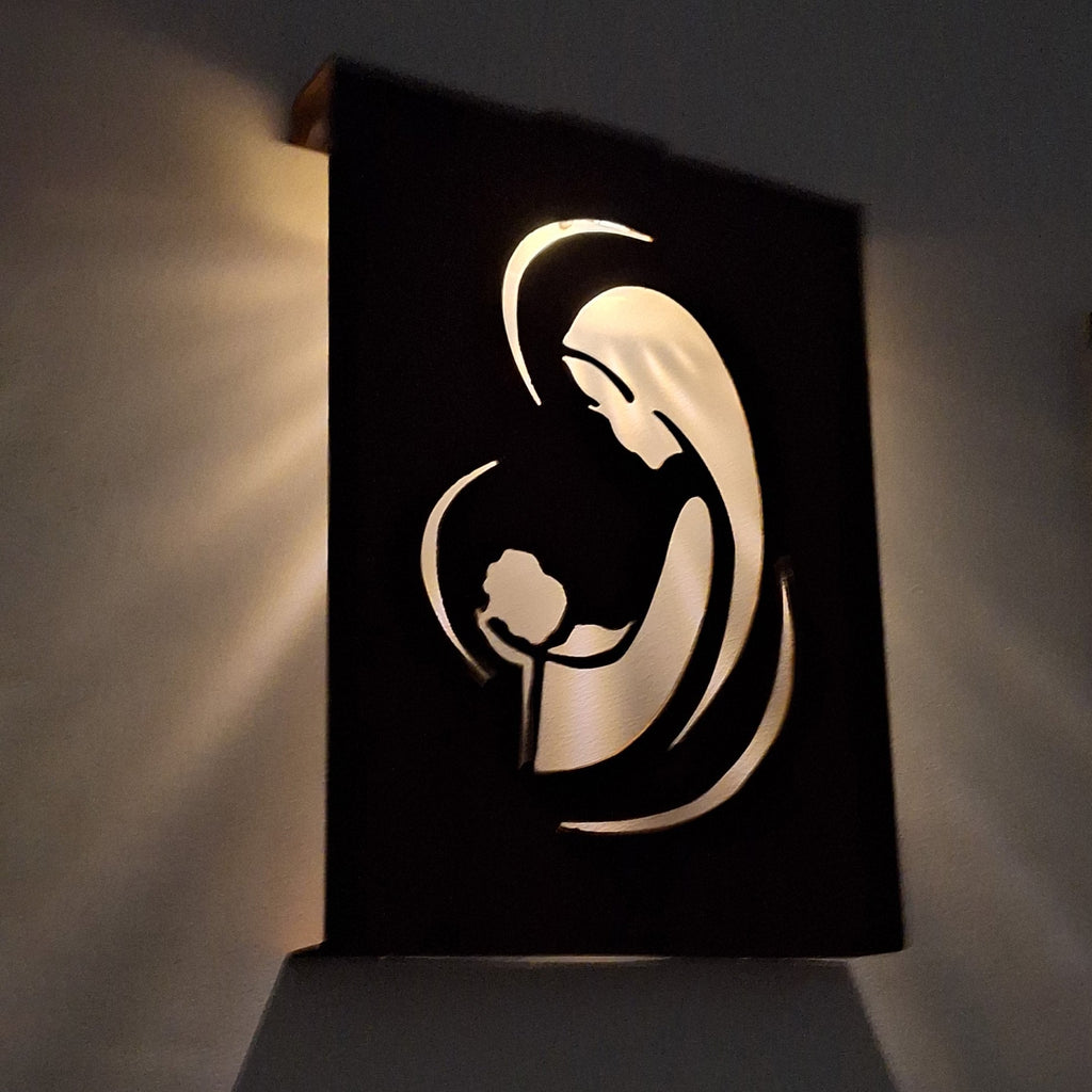 Virgen Solar en acero corten