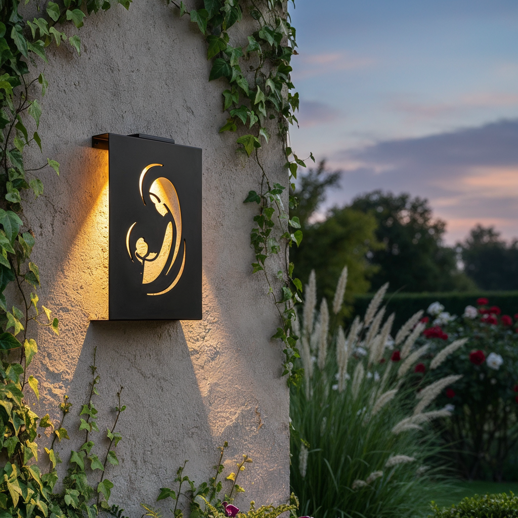 Virgen Solar en Acero Corten